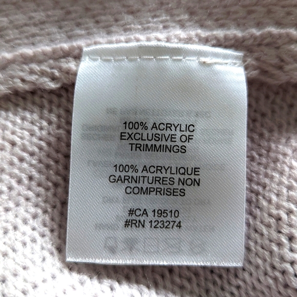 Lole Inverness Light Lilac Knit Mock Neck Poncho, One Size Fits All - Picture 7 of 8